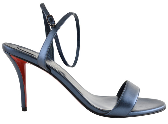 Christian Louboutin Shoes - Christian Louboutin Miss Z Sandal 80 Blue Ankle Strap Sandal Heel Pump 40